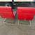 Pair of Red Accent Lounge Chairs 4 thumbnail