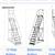 ROLLING STAIRS SAFETY COMMERCIAL 12 FEET 9 thumbnail