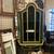 Vintage Green & Gold Wall Mounted Curio Cabinet 1 thumbnail