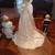 VINTAGE PORCELAIN BRIDE DOLL WITH FLOWER GIRL AND RING BEARER SET 4 thumbnail