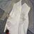 White cotton expanded dress with long sleeve mesh . Size Large 5 thumbnail