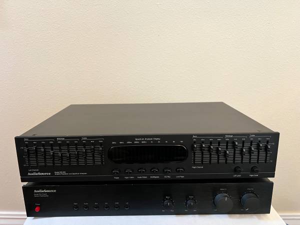 AudioSource Equalizer EQ-200 and PreAmplifier Pre One/A 1