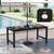 67” Outdoor Patio Dining Table for 6 HDPE Weather-Resistant Umbrella 5 thumbnail