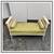 Drexel Heritage Neoclassical Brushed Linen Settee 2 thumbnail