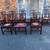 Antique Chippendale style neddle point seat dining chairs. 2 thumbnail
