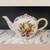 Fruits and Flowers Large Teapot. Fine Porcelain Pot with Gold, Chip Free. Hand P 1 thumbnail