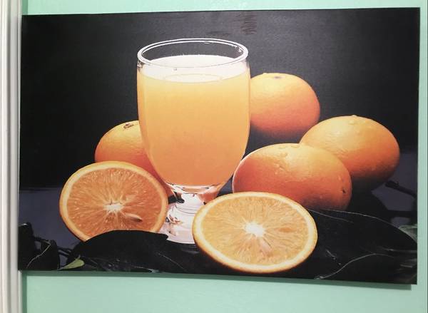 New‼️Beautiful Oranges and Orange Juice Wall Art 1