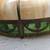 Antique Stained Glass Hanging Lamp Dome Pendant 23" diameter Slag 2 thumbnail