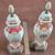 Pair of Antique Japanese Armorial Vases on Bronze Bases 6 thumbnail