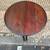 Vintage solid wood mahogany dimilune side tables 5 thumbnail