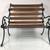LITTLE MINIATURE BENCH  19” HIGH 19” WIDE 19” DEEP  MATERIAL: CAST IRO 3 thumbnail