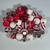 (34pc) Assorted White, Red and Silver Ornaments 1 thumbnail