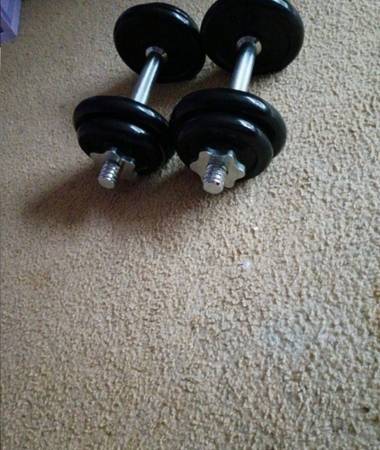 Practz Adjustable 40 lb Dumbbell Set – Brand New! 1