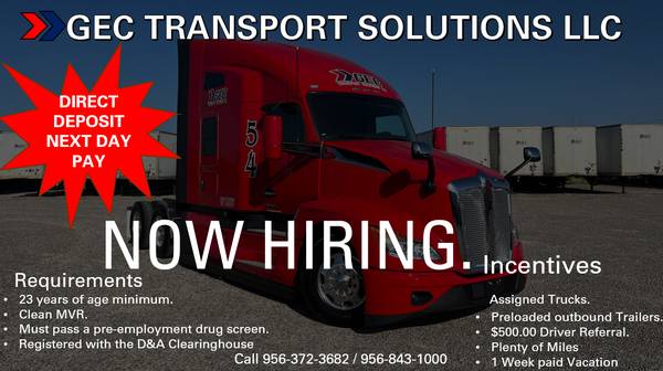🤑🤑🤑🤑   HIRING TXS/ REGIONAL & OTR DRIVERS  🤑🤑🤑🤑 1