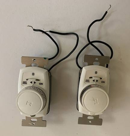 2 Intermatic Programmable Wall Switch Timers – Model EJ351CL 1