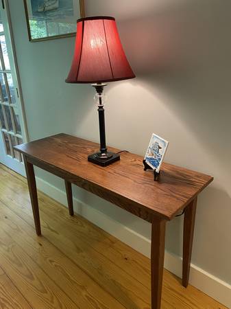 Red Oak Side Table 1