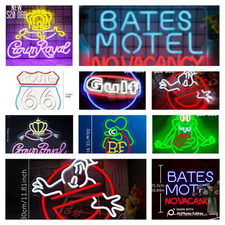 LED LIGHT UP SIGNS (NEW) 1