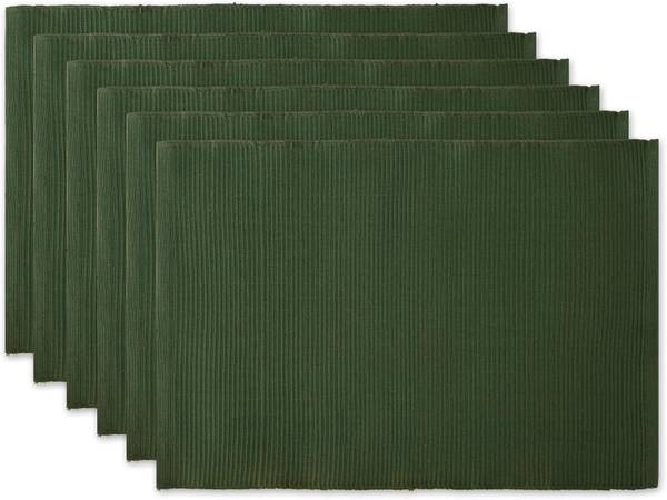 DII Basic Everyday Ribbed Tabletop 100% Cotton, Placemat Set. #18806 1