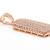 BELLA LUCE CZ STUDDED DOG TAG PENDANT & CHAIN 2 thumbnail