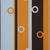 Modern art print (24"x34") painting of spots and strips on fabric 2 thumbnail