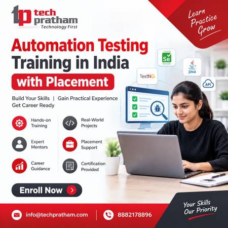 Automation testing training in india with placement 1