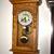 Vintage Lodge Carved Wood Wall Clock 1 thumbnail