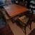 Vintage Wood Dining Table Set 5 thumbnail
