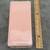 Vintage Minimalist Light Pink Rectangular Ceramic Vase Smooth 9"H 3 thumbnail