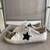 VINTAGE HAVANA WHITE CAMO BLACK STAR SNEAKERS Sz 7.5 2 thumbnail