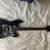 Full sized Black electric guitar black hardware custom pickguard unbranded 2 thumbnail
