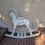 Kids White Wooden Rocking Horse 1 thumbnail