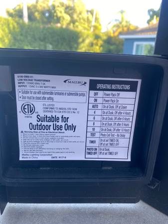 Malibu Low Voltage Transformers 1