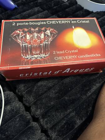 Crystal candle holders 1