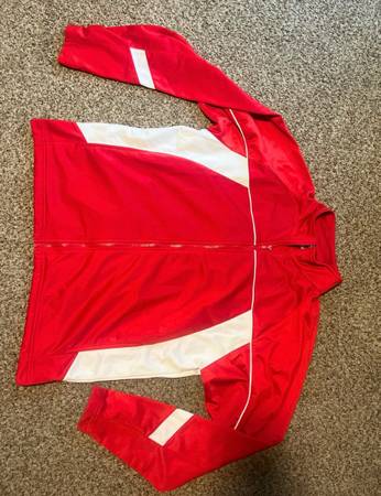 Red High Five athletic jacket 1