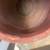 Hand cut limestone/travertine top on large glazed pot 8 thumbnail