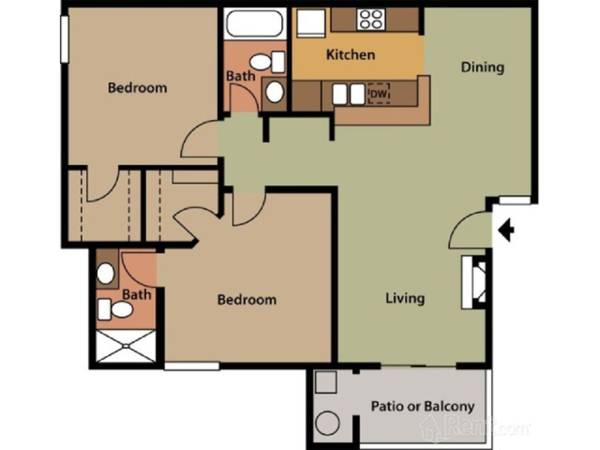 $2,195 / 2hab - 974ft2 - ¡Amplio departamento de 2 habitaciones y 2 baños para ti! ¡Alquila ahora!63700939039233123
