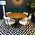 New 47 round dining table set with boucle chairs 1 thumbnail