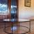 Orren Ellis Black Round Coffee Table w/Beveled Glass 4 thumbnail