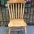 Armless solid oak chair 2 thumbnail