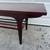 Mid Century Modern Teak Coffee Table with Slatted Shelf 1960s 10 thumbnail