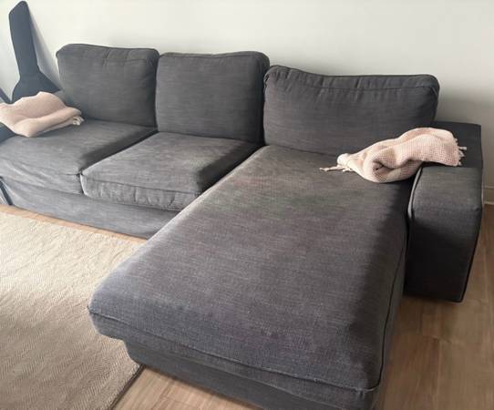 Gray Sectional Couch / Sofa 1