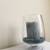 Glass Pedestal Candle Holder with crushed Turquoise glass 4 thumbnail