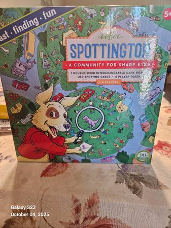 EEBOO SPOTTINGTON BOARD GAME NEW 1