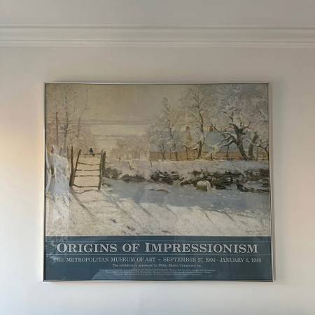 Claude Monet - Framed Winter Art Scene 1