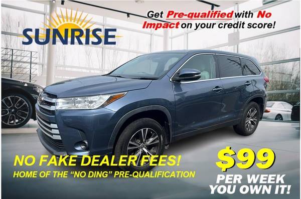 1 2019 Toyota Highlander LE V6 AWD (Natl) LOW MILES!!! OUR ADVERTISED PRICE IS THE 1