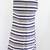 J. Crew Navy Blue Striped Scalloped Trim Grommet Shift Dress Size 00 21 thumbnail