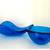 Heavy art glass cobalt blue bowl set 3 thumbnail