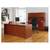 Alera Valencia Series Straight Front Desk – Mahogany Finish 4 thumbnail