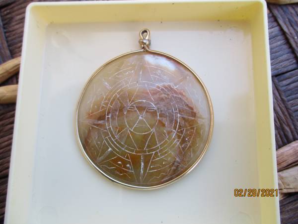 AZTEC SUN WITH FACE PENDANT 1