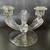 Vintage 30s Art Deco Pressed Glass Candelabra Candlestick 1 thumbnail